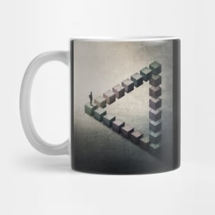 triangle illusion Mug